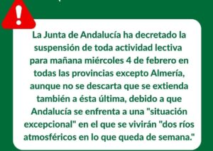 Suspensión clases 4feb 26